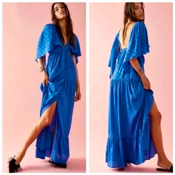 NWT Free People Cha Cha Mid Atlantic Maxi Dress Size Small - Picture 1 of 16